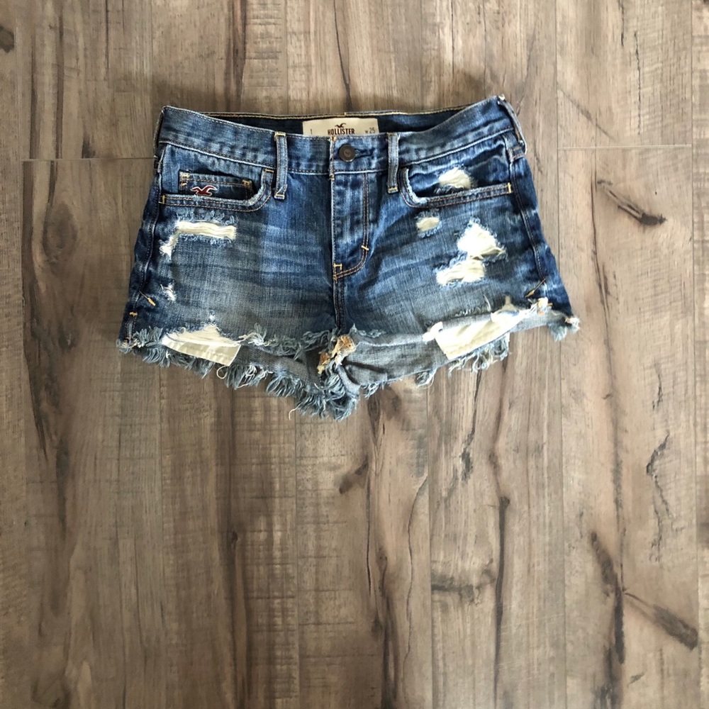 Hollister Mid-Rise Denim Shorts